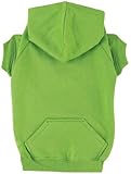 Zack & Zoey Polyester/Cotton Basic Dog Hoodie, Large, 20-Inch, Parrot Green