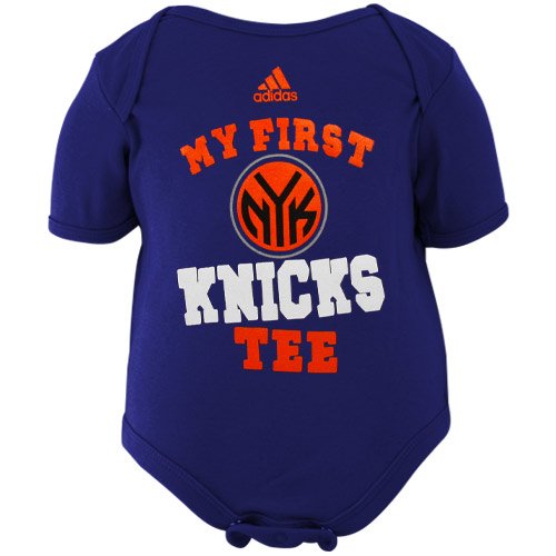 adidas New York Knicks Newborn My New First Creeper - Royal Blue (6-9 Months)