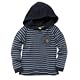 Junior J by Jasper Conran Navy striped hooded top