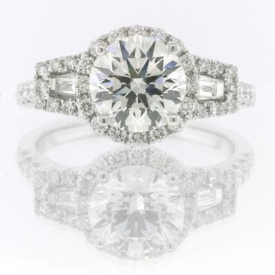 2.37ct Round Brilliant Cut Diamond Engagement 
