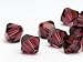 K&uuml;che & Haushalt : Glasperlen zum Auffädeln von Swarovski Doppelkegel 4mm (Burgundy), 96 Stück