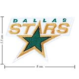Dallas Stars Logo Embroidered Iron on Patches Free Shipping From Thailand