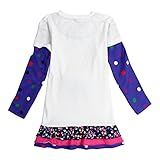 Novatx Wave Point Cotton Long Sleeve Baby Girl Clothes H3660 Cream and Grey (5/6y, cream)