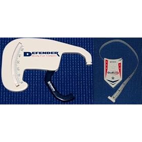 Defender Body Fat Caliper plus FREE OrbiTape Body Tape Measure