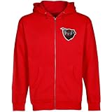 NCAA Nicholls State Colonels Red Logo Applique Midweight Full Zip Hoody