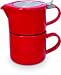 FORLIFE cafe Style 14-Ounce Tea for 1, Red