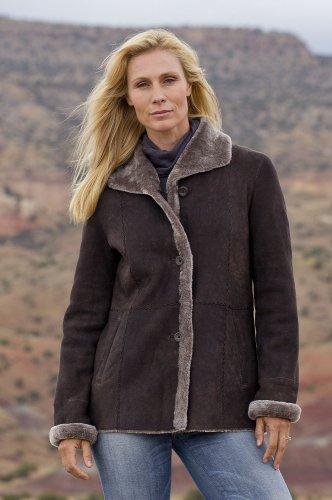 Womens Jesslyn Shearling Sheepskin Coat