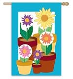 Flower Pots Spinner Flag