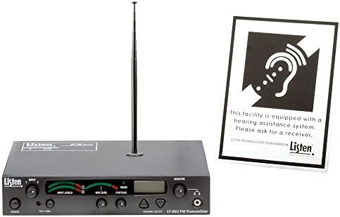 Listen Technologies LT-803-072-01 Stationary 3-Channel RF Transmitter Package 1 (72 MHZ)