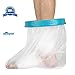 Waterproof Foot Cast Wound Cover Protector for Shower Bath, Watertight Cast Bag Covers for Broken Surgery Foot, Wound and Burns Reusable (12.9x13.5x7 Inches) [2019 Upgrade]
