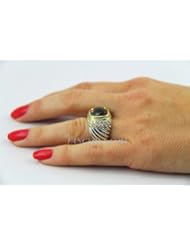 Single Detail Page Misc: David Yurman 18k Gold & Silver Diamonds 1.29 Ctw Pave Modern Noblesse # 14 - David Yurman
