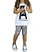 Baby Girls Summer Cotton Letters Tank Top+Leopard Leggings Pants Set Outfit