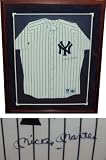 Mickey Mantle JSA Signed New York Yankees Framed Jersey- 32x40