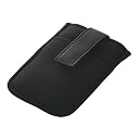 iBUFFALO 『オシャレにスマートフォンを持ち歩く』 汎用スマートフォン用ポーチ [iPhone4S対応] ネオプレインタイプ ブラック BSMP03BK