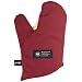 San Jamar KT0212 Kool-Tek Nomex Conventional Temperature Protection Oven Mitt, 13" Length, Red