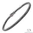 ROBERTO DEMEGLIO Made in Italy Luxurious Bracelet With 4.62ctw Genuine Diamonds Beautifully Crafted in 18K Black Gold. Total item weight 11.6g Length 7in