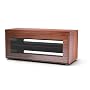 Techlink Overture - Designer Stand For LCD & Plasma TV Up To 50" - Dark Walnut Wood Finish With Clear Glass