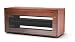 Techlink Overture - Designer Stand For LCD & Plasma TV Up To 50" - Dark Walnut Wood Finish With Clear Glass