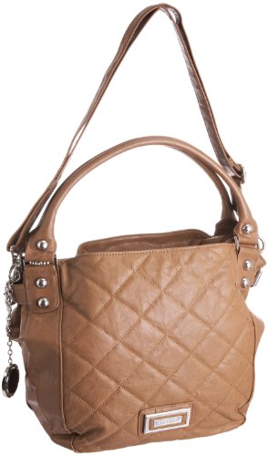 Bagsac Gemini S42.066980, Damen Handtasche, hellbraun, Mittelgro&szlig;