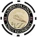 Roll of 25 Leonardo Da Vinci Masterworks 11.5 gram Black $100 Denominated Clay Composite Poker Chips