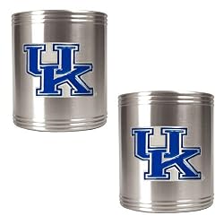 Kentucky Wildcats NCAA 2pc Stainless Can Holder Set by Great American Products