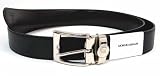 Giorgio Armani - Giorgio Armani Saffiano Black/Brown Reversible Men's Belt.