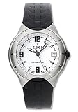 Ebel E-Type Mens' Watch Automatic Stainless Steel White Dial on Black Rubber Strap 9330C41/06C35606