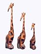 Sitting Carved Wooden Giraffe 50cm, Stylish ornament, great gift!