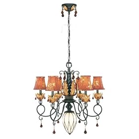 World Imports Lighting 1247-97 Hitallo 7-Light Chandelier, Dark Antique Bronze