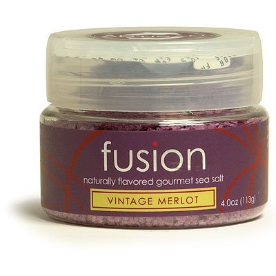 Childrens Toyshop  Gourmet Food : Fusion Artisan Gourmet Naturally Flavored Sea Salt - Vintage Merlot - 4oz