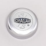 Cragar 09090: Center Cap, Aluminum, Chrome Plated, Bolt-On, Flat, Each