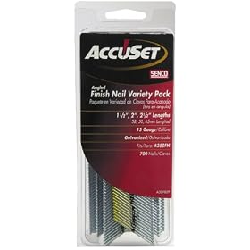 AccuSet A309809 Variety Pack 15 Gauge Angled Finish Nails by AccuSet