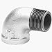 Anvil 8700127759, Malleable Iron Pipe Fitting, 90 Degree Street Elbow, 1/2