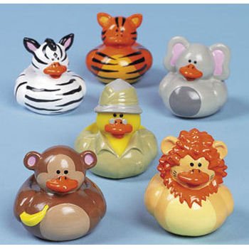 Safari-Zoo Rubber Duckies (12)