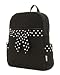 Medium Quilted Backpack Purse - Black & White (11x13)