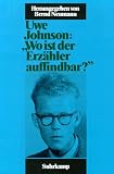 Produkt-Bild: Schriftenreihe des Uwe-Johnson-Archivs: &raquo;Wo ist der Erz&auml;hler auffindbar?&laquo;: Gutachten f&uuml;r Verlage 1956-1958: BD 4