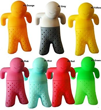 KisKis Mr Tea - Silicone tea Infuser and tea Stainer for loose herbal leaf tea (1, Green)