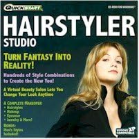 New Quickstart Quickstart Hairstyler Studio OS Windows 98 Me 2000 Xp Move Resize Group Style Layers