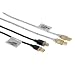 Hama USB2.0-Kabel (USB-A <-> USB-B); transparent; 1,8m