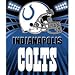 Indianapolis Colts Fleece NFL Blanket (Shadow Series) by Northwest (50x60)