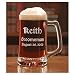 Personalized Set of 6 Beer Mug 12.5oz Groomsman Mug - Free Engraving
