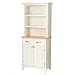 Buffet with Open Hutch - White/ Natural