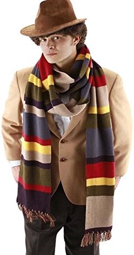 Dr Doctor Who Scarf Cosplay Fourth 4th 12' DELUXE Tom Baker Striped