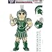 MICHIGAN STATE SPARTANS MASCOT REMOVABLE CAR TRUCK WINDOW WALL DECAL SET (4)