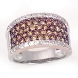 14K 1.20 CTW Chocolate & White Diamond Band