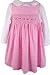Fall Winter Rare Editions Girls Pink Floral Print Smocked Jumper Dress