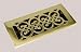 Tools & Hardware : DECOR GRATES SP212 FLOOR REGISTER BRASS PLATED 2" x 12"