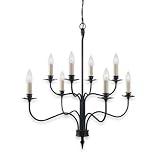 Royce Lighting RC2161/8BK Coventry Eight-Light Chandelier Black