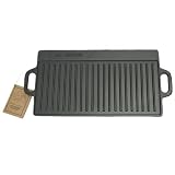 Old Mountain Pre Seasoned 10119 Two Burner Reversible Grill / Griddle, 20 Inch (Kitchen)