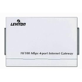 Leviton 47611-GT4 Internet Gateway Router, White